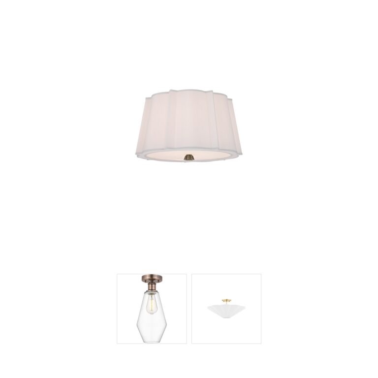 Hudson Valley Humphrey Aged Brass Semi-Flush Mount