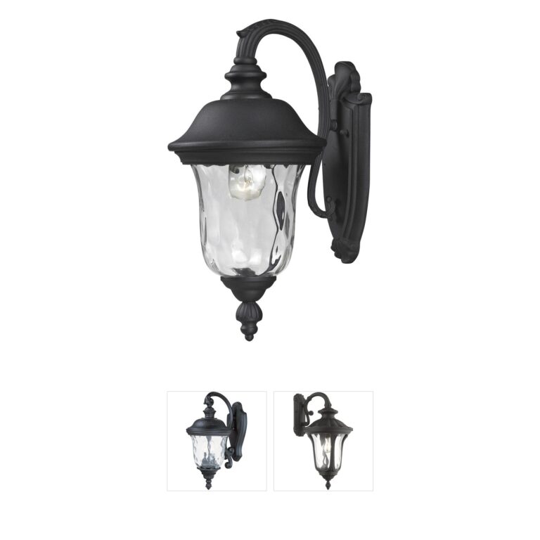 Z-Lite Armstrong Black Aluminum Outdoor Wall Light