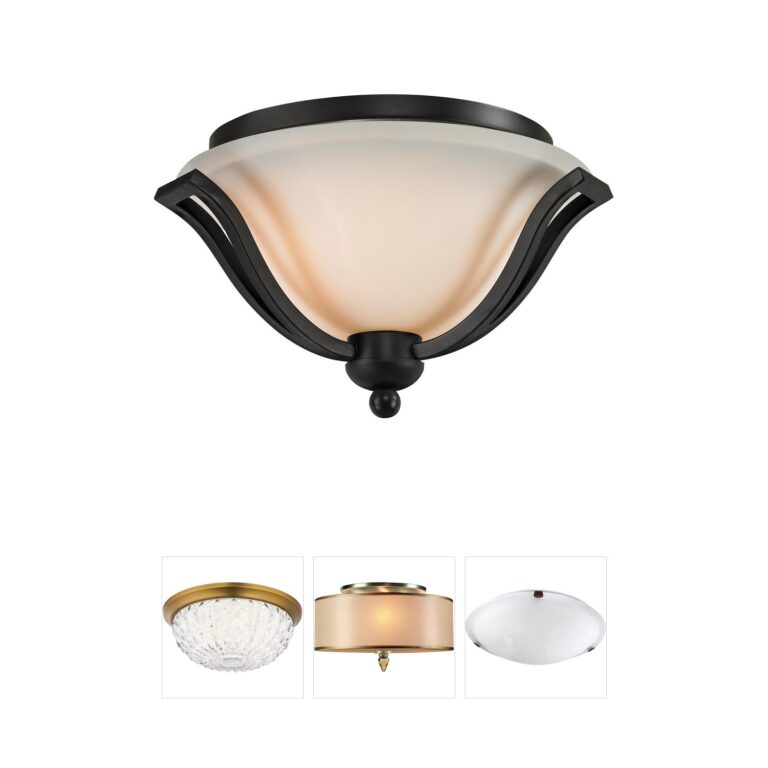 Z-Lite Lagoon 2-Light Matte Black Flush Mount with Matte Opal Glass