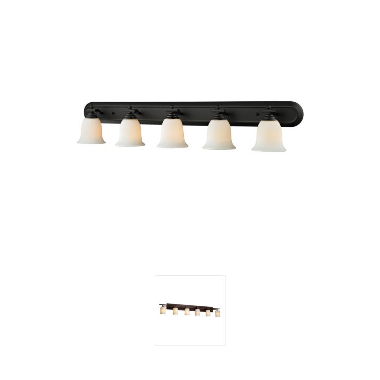 Z-Lite Lagoon 5-Light Matte Black Vanity Light