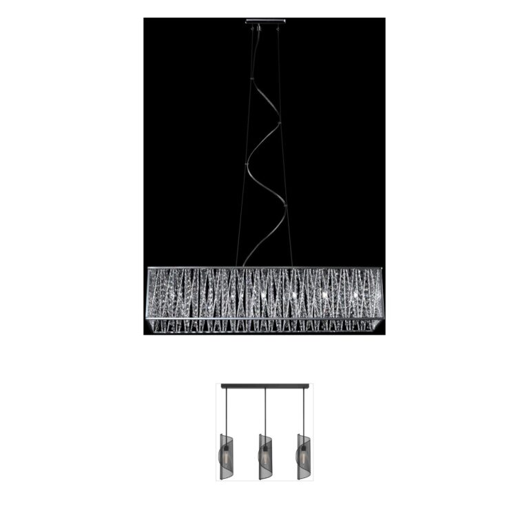Z-Lite Terra Chrome 7-Light Linear Chandelier