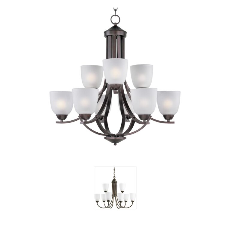 Maxim Lighting Axis Oil Rubbed Bronze 9-Light Chandelier