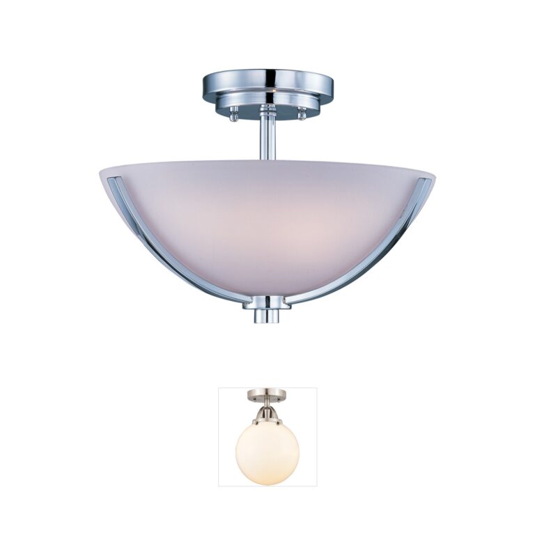 Maxim Lighting Rocco Polished Chrome Semi-Flush Mount