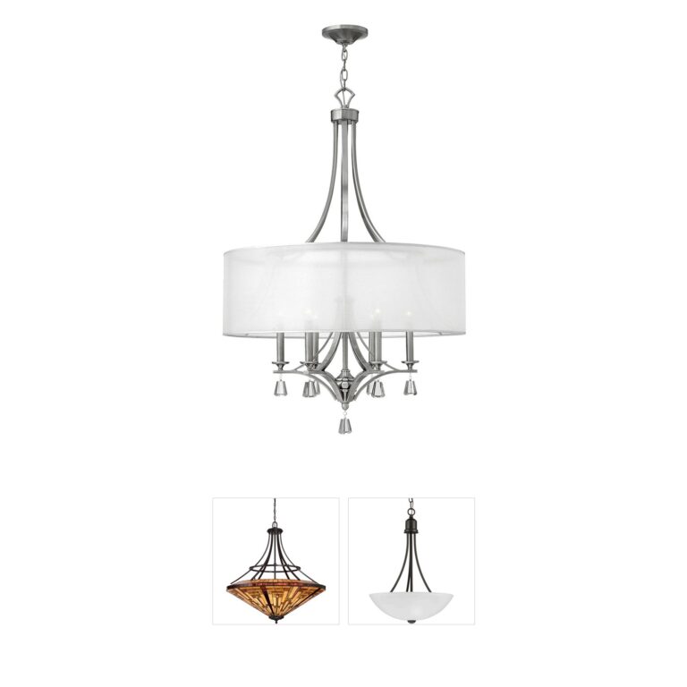 Fredrick Ramond Mime Steel Foyer Pendant
