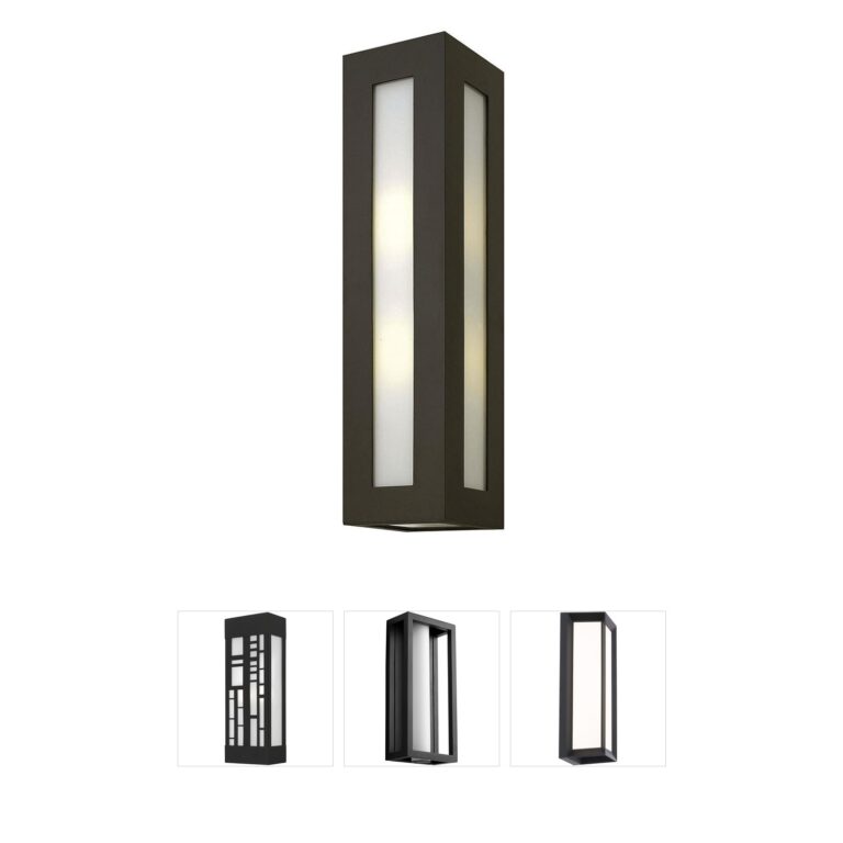 Hinkley Dorian Large Bronze Aluminum Outdoor Wall Lantern