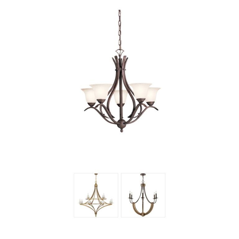 Kichler Dover 5-Light Chandelier in Tannery Bronze