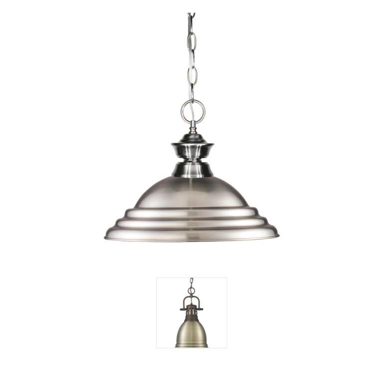 Z-Lite Brushed Nickel Steel Pendant Light