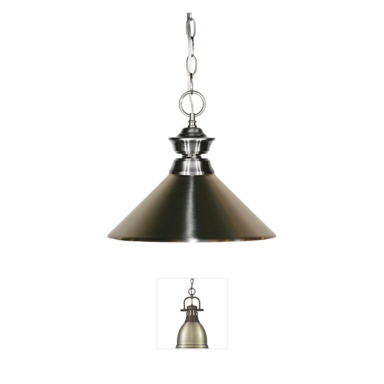 Z-Lite Brushed Nickel Steel Pendant Light