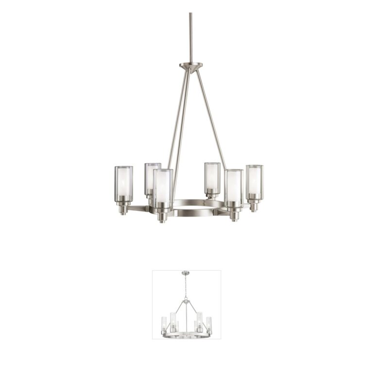 Kichler Circolo Brushed Nickel Steel Chandelier