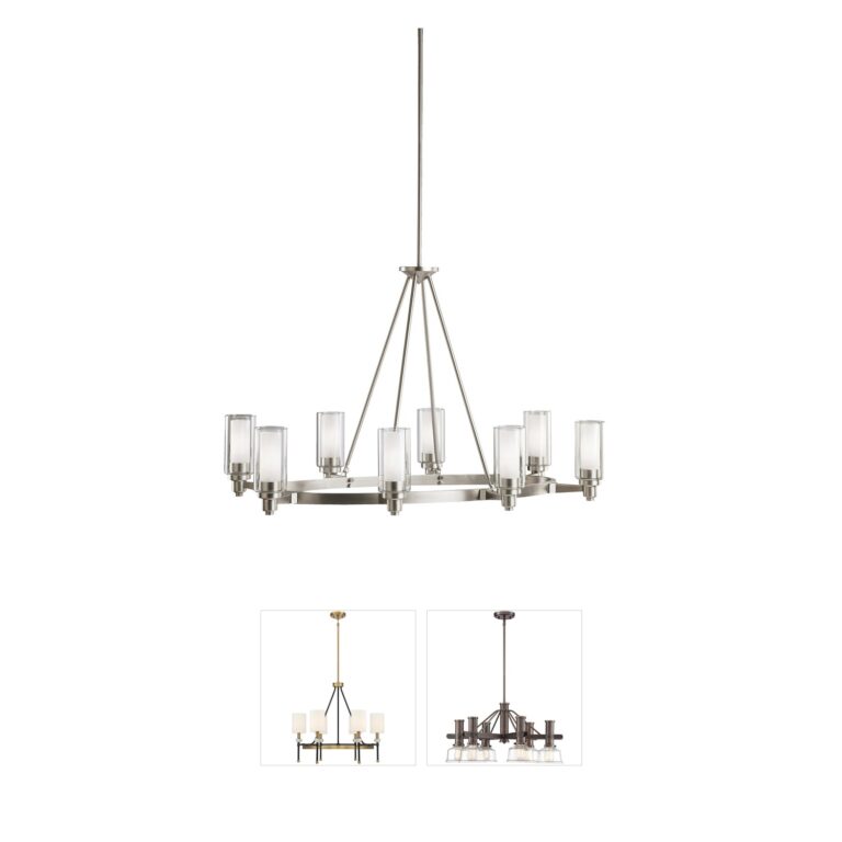 Kichler Circolo Brushed Nickel Steel Chandelier