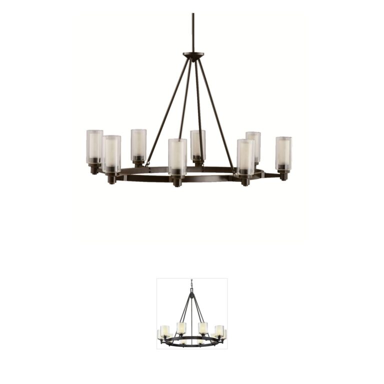 Kichler Circolo 8-Light Olde Bronze Steel Chandelier
