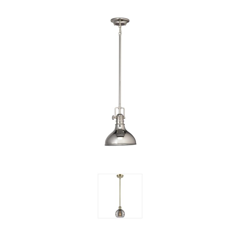 Kichler Lighting Hatteras Bay Polished Nickel Steel Mini Pendant