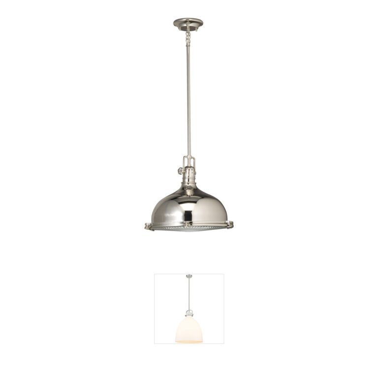 Kichler Hatteras Bay Polished Nickel Pendant with Fresnel Lens
