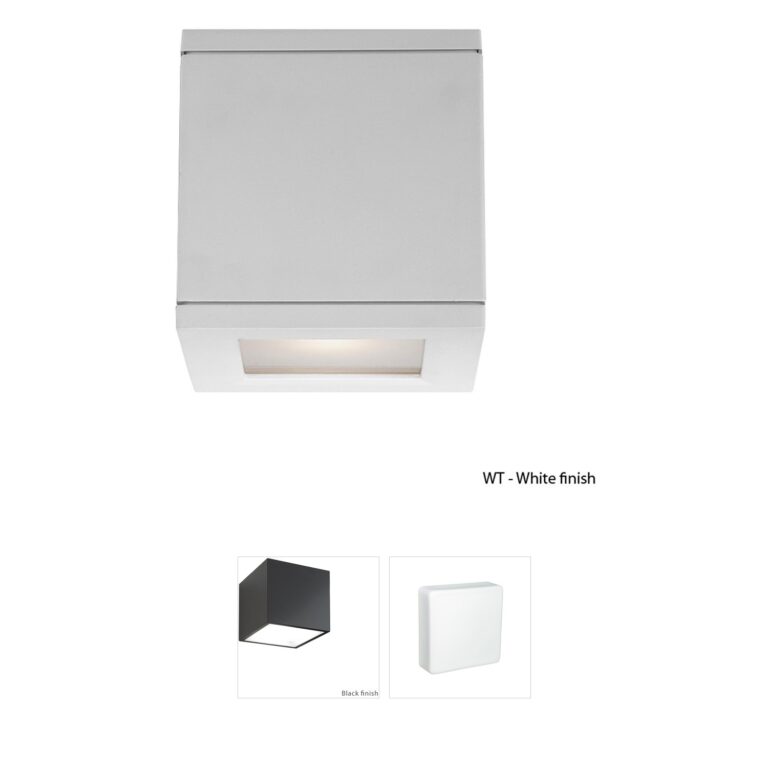WAC Lighting Rubix White Die-Cast Aluminum LED Up and Down Wall Light
