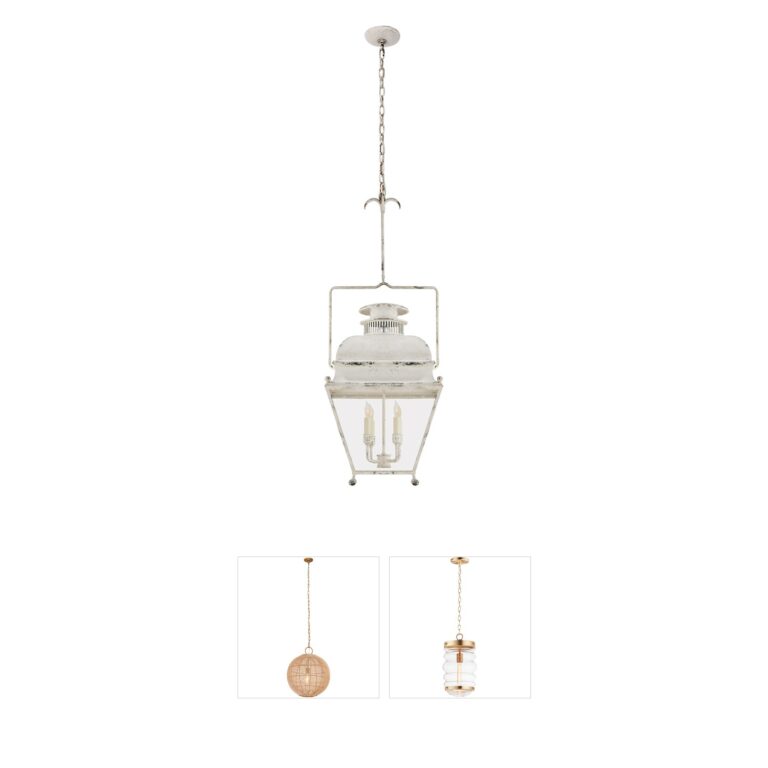 Visual Comfort Signature Collection Chapman & Myers Holborn Old White Lantern Pendant