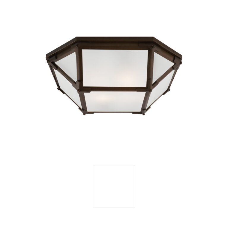 Visual Comfort Signature Collection Suzanne Kasler Morris Frosted Glass Flush Mount