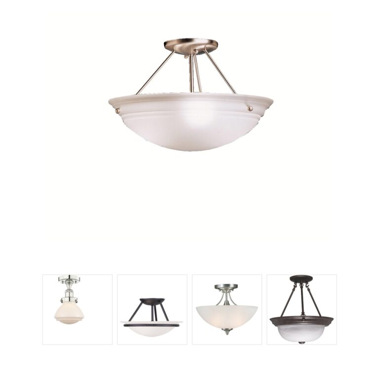 Kichler Lighting Cove Molding Top Glass Brushed Nickel Semi-Flush