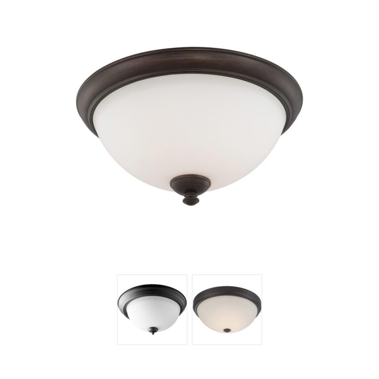 Nuvo Lighting Patton 3-Light Prairie Bronze and Frosted Glass Flush Mount
