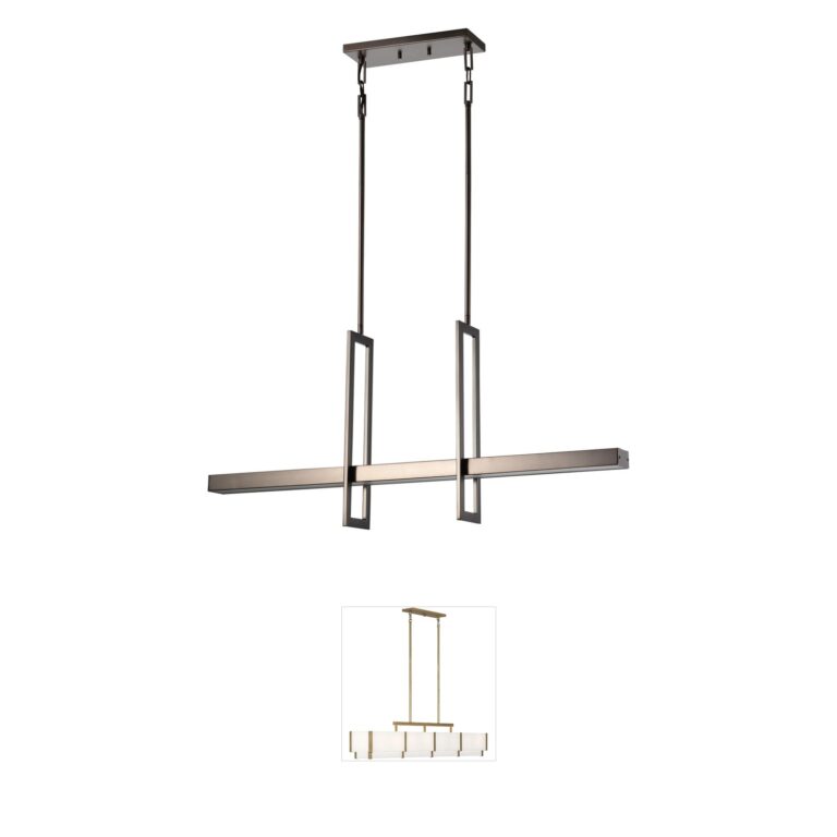 Nuvo Lighting Frame Hazel Bronze LED Island Pendant
