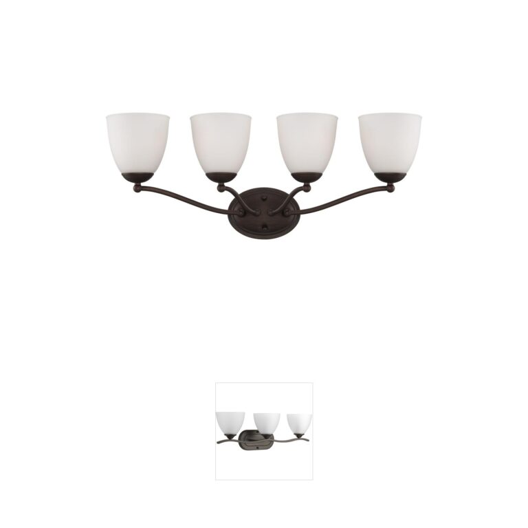 Nuvo Lighting Patton Collection Frosted Glass Vanity Light