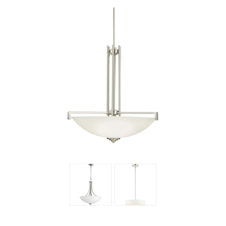 Kichler Eileen Brushed Nickel Steel 4-Light Inverted Pendant