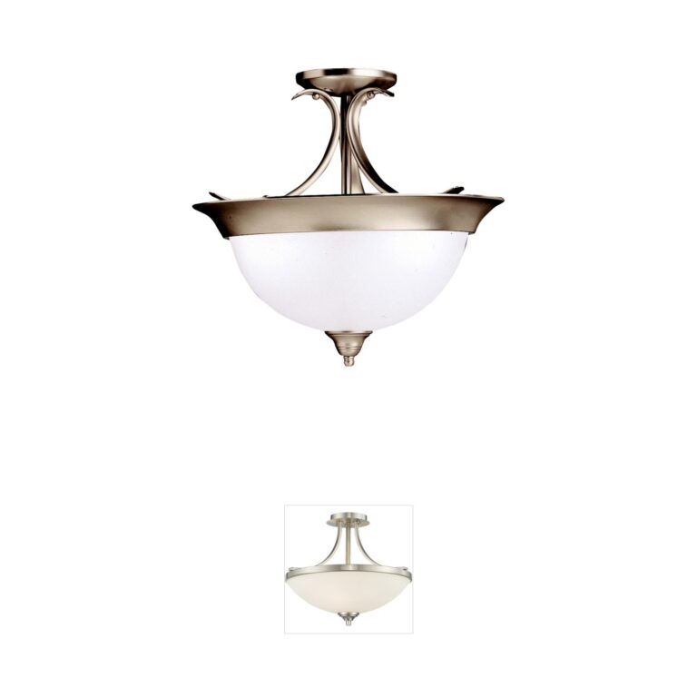 Kichler Dover Brushed Nickel Semi-Flush Mount