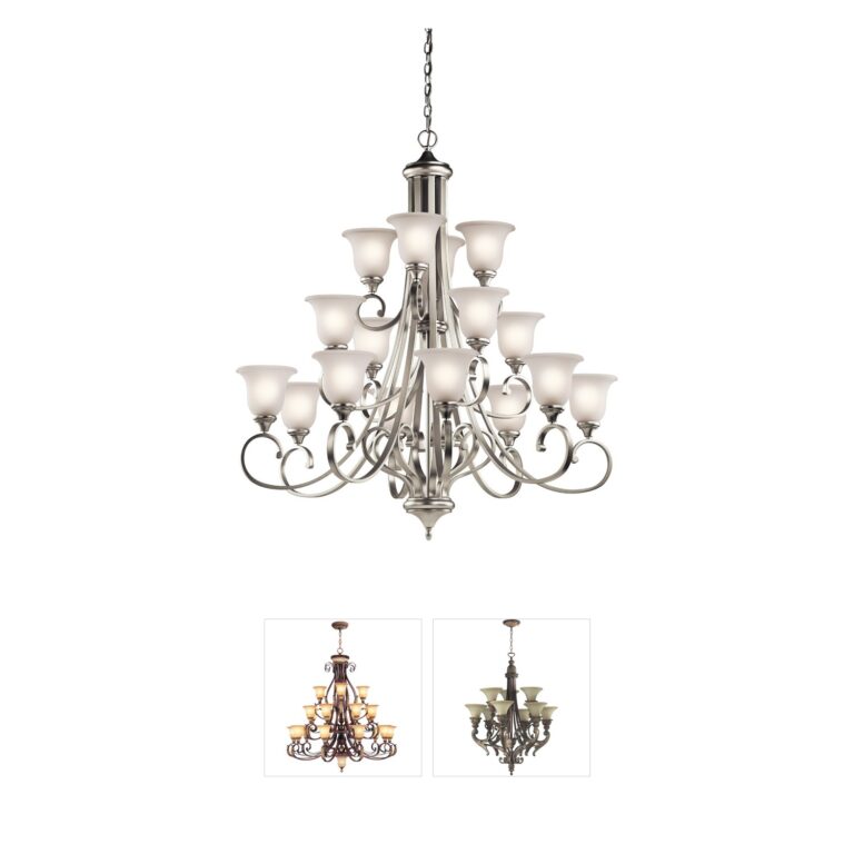 Kichler Lighting Monroe Brushed Nickel 16-Light Chandelier