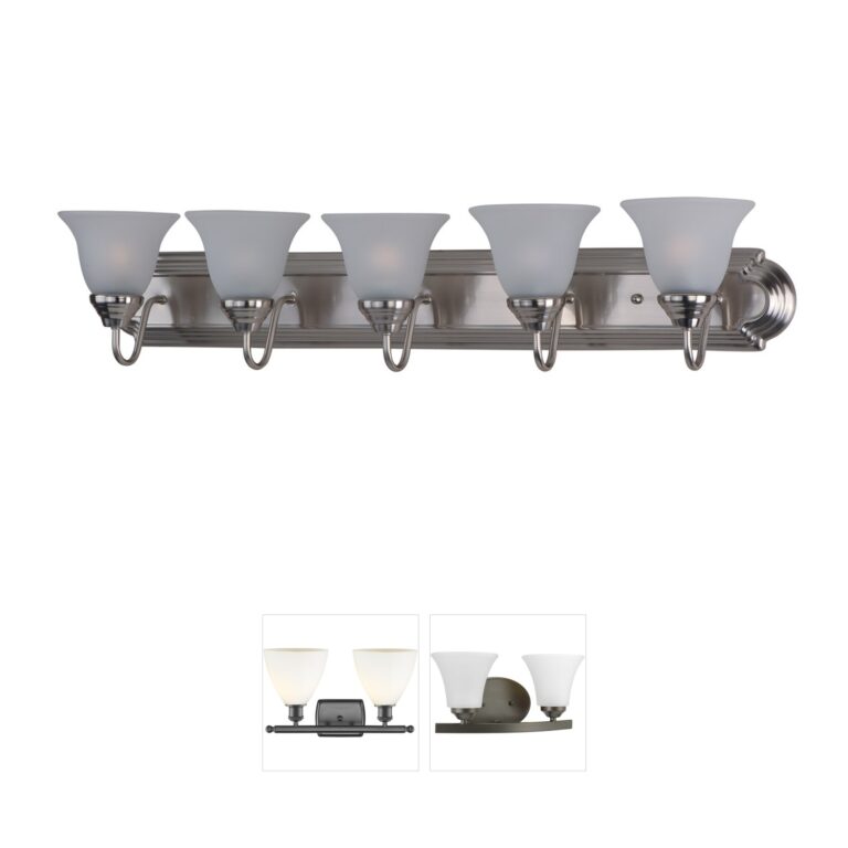 Maxim Lighting Essentials 801x Satin Nickel 5-Light Vanity