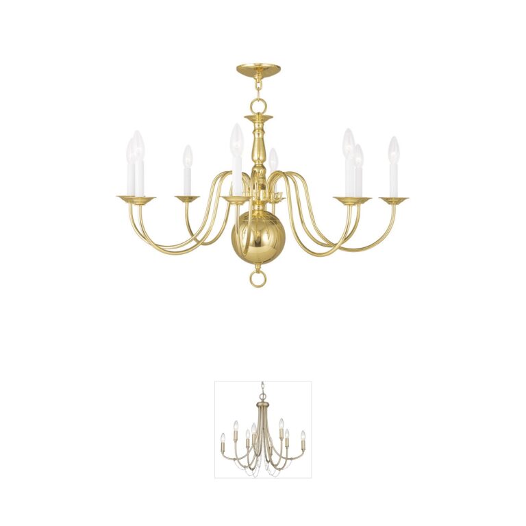 Livex Lighting Williamsburgh Steel Chandelier