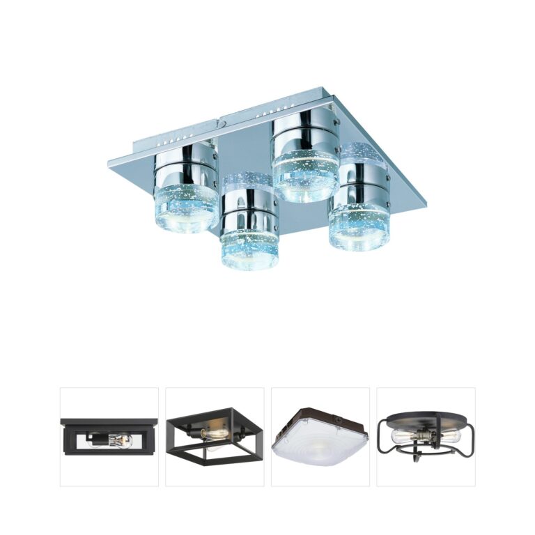 ET2 Fizz IV Bubble Glass Flush Mount