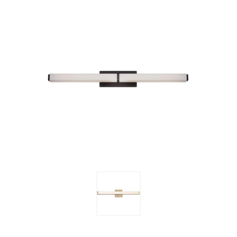 Modern Forms Vogue 39-Inch Bronze LED Vanity Light with Mouth Blown Opal Etched Glass