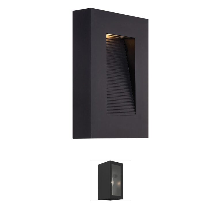 Modern Forms Urban Black Aluminum Outdoor Wall Light