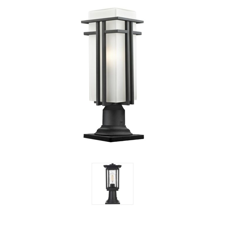 Z-Lite Abbey Steel Post Light