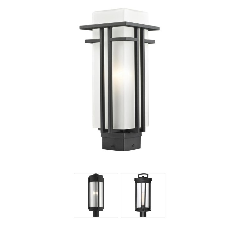 Z-Lite Abbey Steel Post Light