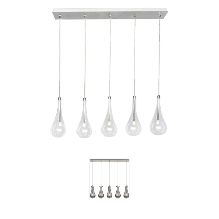ET2 Larmes LED Polished Chrome Island Light