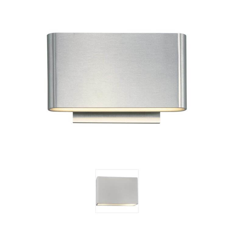 ET2 Alumilux Spartan Satin Aluminum LED Wall Sconce