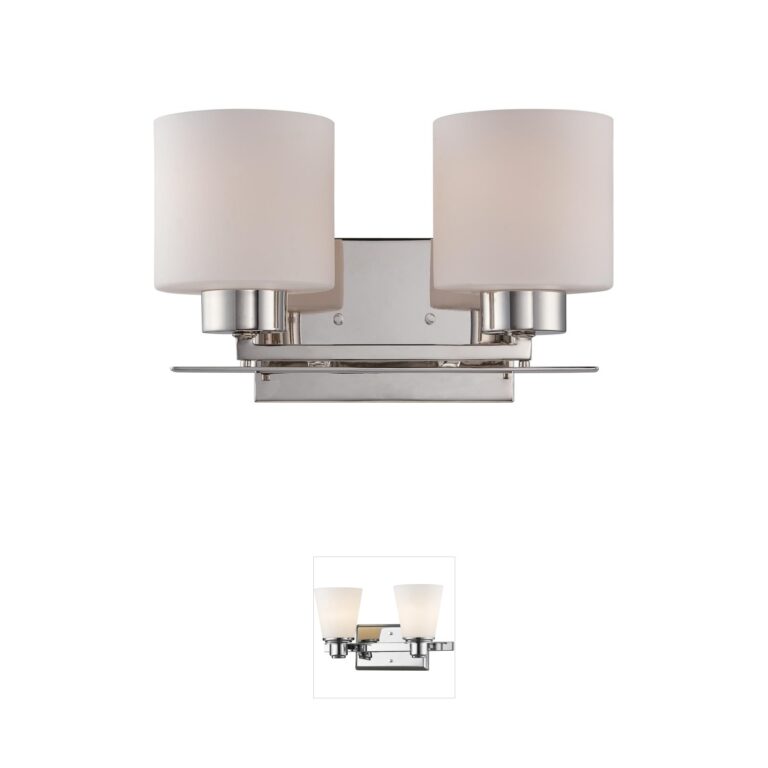 Nuvo Lighting Parallel Collection Polished Nickel Vanity Light