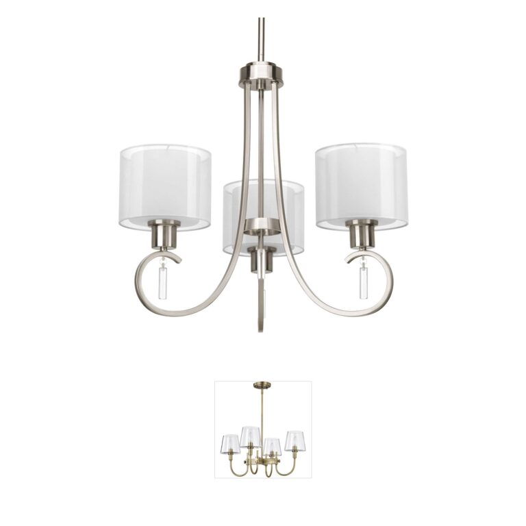 Progress Lighting Invite Collection Brushed Nickel Chandelier