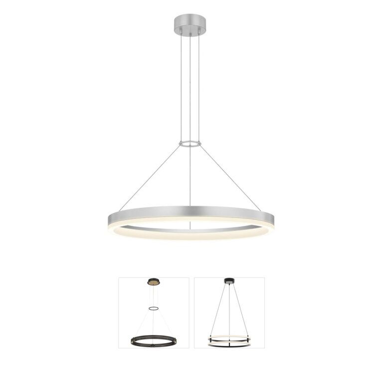Sonneman Corona Aluminum LED Ring Pendant