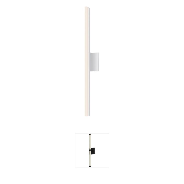 Sonneman Stiletto 31" Bright Satin Aluminum LED Vanity Light
