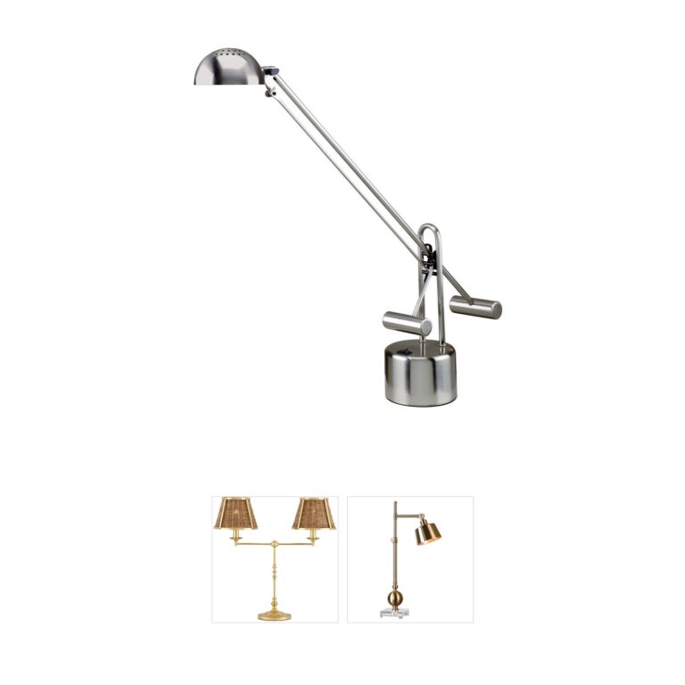 Lite Source Halotech Polished Steel LED Desk Lamp