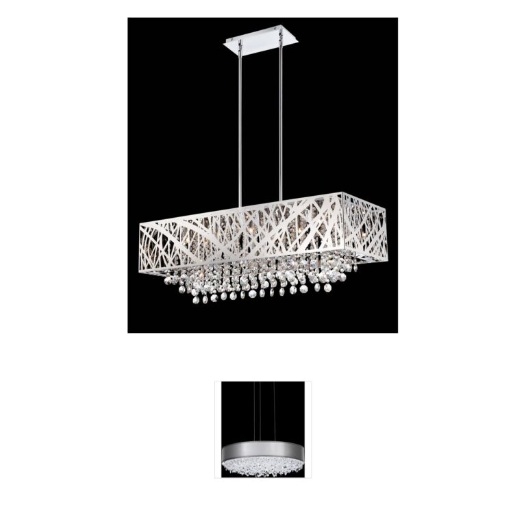 Lite Source Benedetta Chrome Crystal Pendant