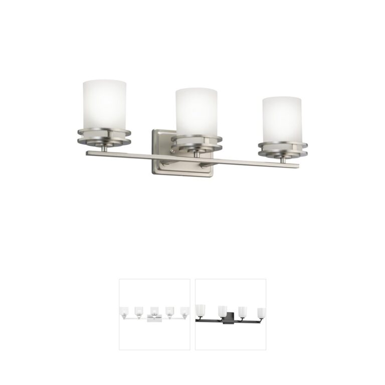 Kichler Hendrik Brushed Nickel 3-Light Vanity