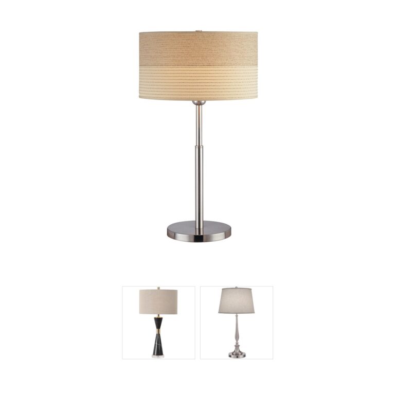 Lite Source Relaxar Polished Steel Table Lamp