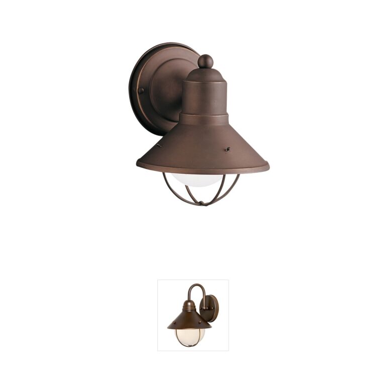 Kichler Seaside Olde Bronze Aluminum Outdoor Wall Light