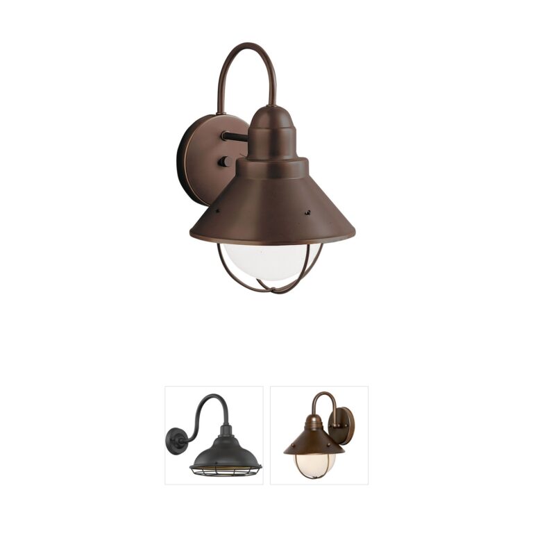 Kichler Seaside Olde Bronze Aluminum Outdoor Wall Light