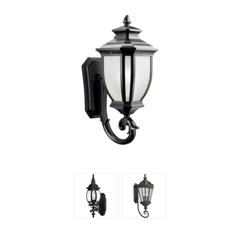 Kichler Salisbury Black Cast Aluminum Outdoor Wall Light