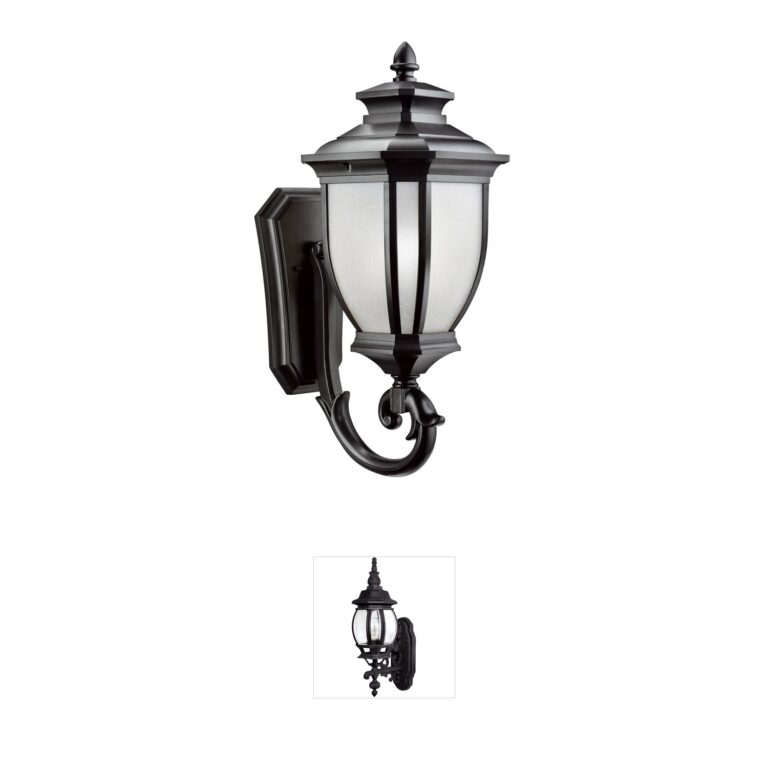 Kichler Salisbury Black Cast Aluminum Outdoor Wall Light