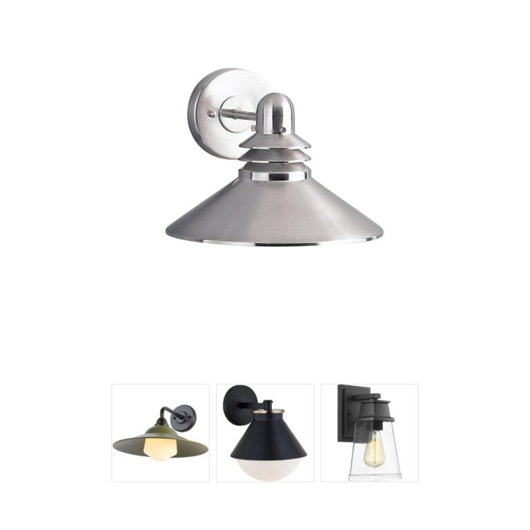 Kichler Grenoble Brushed Nickel Outdoor Wall Light