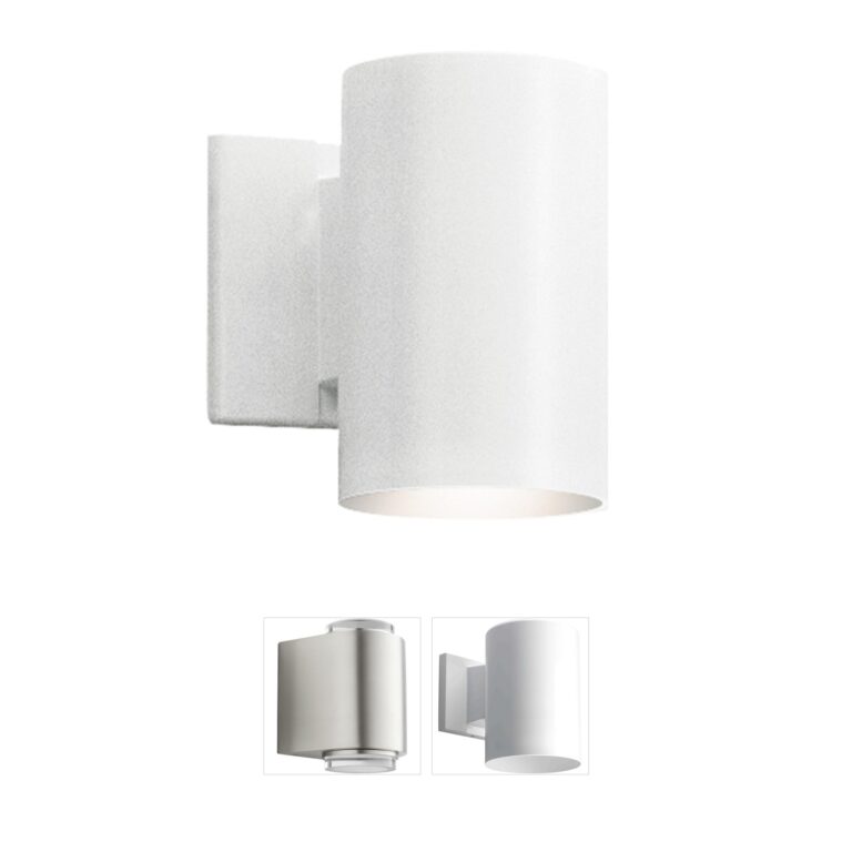 Kichler Independence White Aluminum Dark Sky Outdoor Wall Light